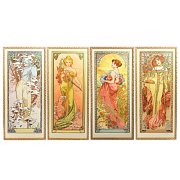 Литография «Времена года» Альфонс Муха VGAM-1