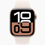 Apple Watch S10 42mm Rose Gold Sport Band Light Blush M/L AW10-32