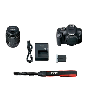 Фотоаппарат Canon EOS 2000D Kit EF-S 18-55mm f/3.5-5.6 III Black, Русское меню CAN-2000D