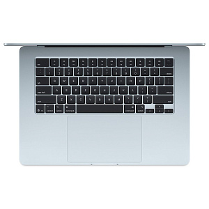 Ноутбук Apple MacBook Air 15" 2025, M4 10-CPU/10-GPU, RAM 16 ГБ, SSD 512 ГБ, голубой|blue, Для других стран MAM4-56