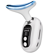 Массажер для лица и шеи Porodo Lifestyle Face & Neck, LED-терапия, нагрев, ионизация, 4 скорости PDHY48WH