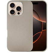 Чехол A-Case Amur с MagSafe для iPhone 16 Pro Max, экокожа, серый ACP16PM-GY