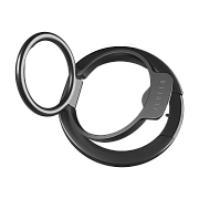 Магнитное кольцо 2 в 1 Levelo Luccio, черный LVLL21PRHBK