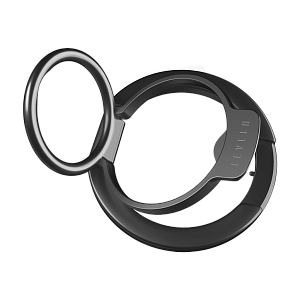 Магнитное кольцо 2 в 1 Levelo Luccio, черный LVLL21PRHBK