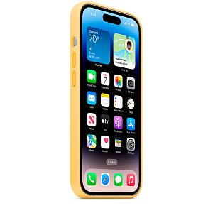 Чехол Silicone Case с MagSafe для iPhone 14 Pro Max, желтый 80777