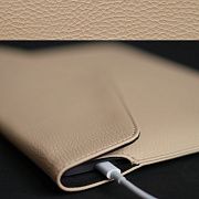 Чехол DOST для MacBook Pro/Air 13", экокожа, бежевый DOS-7