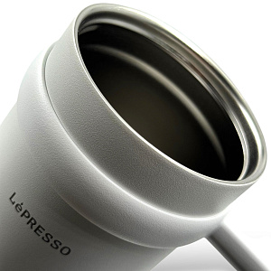 Кружка LePresso с трубочкой из нержавеющей стали, 900 мл, белый LPCFFM0024WH