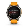 Смарт-часы Garmin Fenix 8 47 mm Amoled Sapphire Titanium Orange/Graphite Silicone Band 010-02904-10