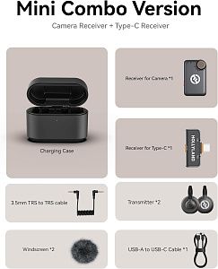 Беспроводной микрофон Hollyland Lark M2S Combo Version HM2SC