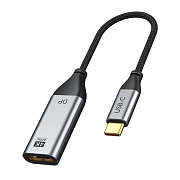Адаптер Blupebble USB-C - Display Port 4K, 60Hz, серый BPDP4K
