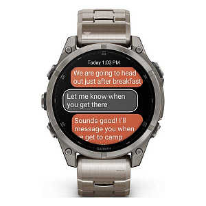 Смарт-часы Garmin Fenix 8 47 мм Amoled Sapphire Titanium Band+Grapphite Silicone Band 010-02904-40