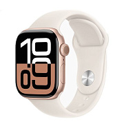 Apple Watch S10 42mm Rose Gold Sport Band Light Blush S/M AW10-81