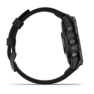 Спортивные часы Garmin Epix Pro Sapphire (Gen 2) 47 mm Titanium/Black Leather Band 010-02803-30