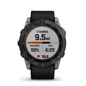 Умные часы Garmin Enduro 2 Sapphire Solar Carbon Gray DLC Titanium with Ultrafit Band, black, Б/У 010-02754-01-BU