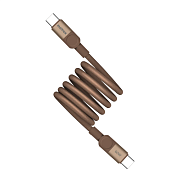 Кабель Momax Mag.Link USB-C - USB-C, 1 м, 60 Вт, коричневый ML60W-BR