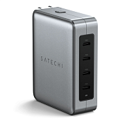 Сетевое зарядное устройство Satechi 4-порта USB-C, 145 Вт, серый ST-W145GTM