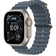 Apple Watch Ultra 3 49mm Natural Titanium Case Ocean Band Anchor Blue AWUB3-22