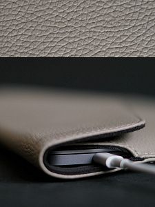 Чехол DOST для MacBook Pro 16", экокожа, серый DOST-40