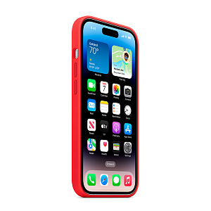 Чехол Silicone Case с MagSafe для iPhone 14 Pro, красный 80781