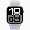Apple Watch S10 46mm Silver Sport Loop Blue Cloud, Для других стран AW10-50