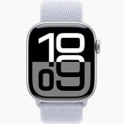 Apple Watch S10 46mm Silver Sport Loop Blue Cloud AW10-50
