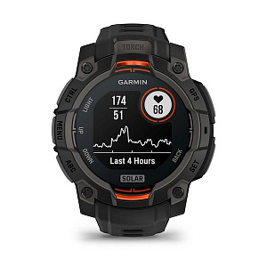 Спортивные часы Garmin Instinct 3 Solar 45 мм Black with Black Band 010-02934-00