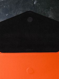 Чехол DOST для MacBook Pro/Air 13", экокожа, оранжевый DOST-16