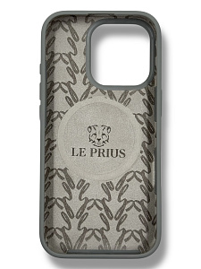Чехол Le Prius Shiva с MagSafe для iPhone 16 Pro, серый LPS16P-GR