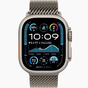 Apple Watch Ultra 2 49mm Natural Titanium Case Milanese Loop L, Для других стран AWU2-34