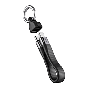 Кабель Blupebble PowerFlow USB-C - USB-C, 8K, 40G, 0.13 м, 240 Вт, черный BP-PFUSBC13-BK