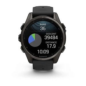 Смарт-часы Garmin Fenix 8 43 mm Amoled Sapphire Titanium Carbon Gray 010-02903-21