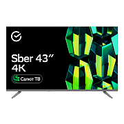 Телевизор Sber 4K UHD 43″, серебристый 4KUHD43-SG