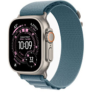 Apple Watch Ultra 3 49mm Natural Titanium Case Alpine Loop Light Blue S AWUB3-7