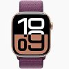 Apple Watch S10 46mm Rose Gold Sport Loop Plum, Для других стран AW10-51