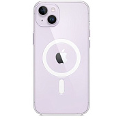 Чехол Clear Case c MagSafe для iPhone 14 Plus, силикон, прозрачный 8046