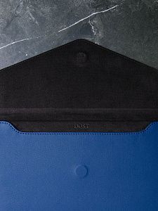 Чехол DOST для MacBook Pro 16", экокожа, синий DOST-27