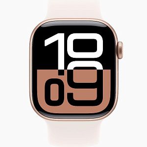 Apple Watch S10 46mm Rose Gold Sport Band Light Blush M/L AW10-46