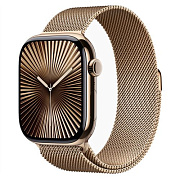 Apple Watch S10 46mm Titanium Gold Milanese Loop Gold S/M AW10T-25