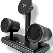 Беспроводное зарядное устройство и акустическая система Porodo Speaker Charging Dock, 15 Вт, черный PD-FWCH050-BK