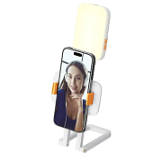 Настольная лампа-держатель для телефона Porodo Phone Stand Fill Light, RGB-подсветка, 8 часов работы PD-LFST062-BK