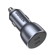 Автомобильное зарядное устройство Ugreen CD213, 50 Вт, серый UG-CD213