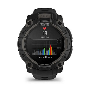 Спортивные часы Garmin Instinct 3 Amoled 45 мм Black with Black Band 010-02936-00