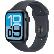 Apple Watch SE 2025 44mm Midnight Aluminum Sport Band Midnight M/L AWSE31-6
