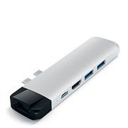 Адаптер Satechi USB-C Pro Hub, Ethernet, 4K HDMI, белый 80760