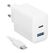 Сетевое зарядное устройство Anker 2 Port High Speed + кабель USB-C, 20 Вт, белый B2348G21