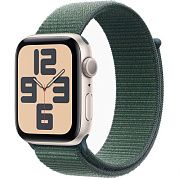 Apple Watch SE 2024 44mm Starlight Green Sport Loop AWSE24-222