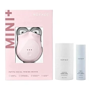 Микротоковый аппарат для лифтинга лица NuFACE Mini+ Starter Kit Bluetooth Sandy Rose NFMSKB