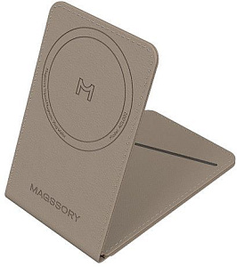 Картхолдер Magssory Tripod Magnetic Vlog Wallet с MagSafe, латте ACL002-LT