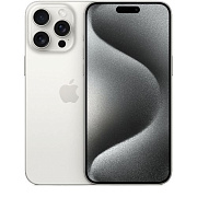 Смартфон Apple iPhone 15 Pro Max 256 ГБ, Dual: nano SIM + eSIM, белый титан IP15MI-256