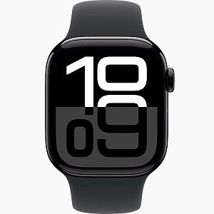Apple Watch S10 42mm Jet Black Sport Band S/M, Для других стран AW10-7